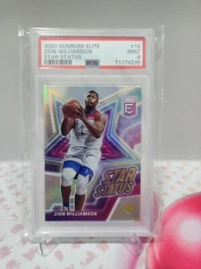 2020-21 Donruss Elite - PSA 9 - Zion Williamson - STAR STATUS - GEM MINT - Picture 1 of 2