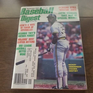Nice September 1982 Baseball Digest. Rickey Henderson - Picture 1 of 2