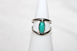 Vintage Silver Turquoise Ring Serafin Taxco 950 - Picture 1 of 6