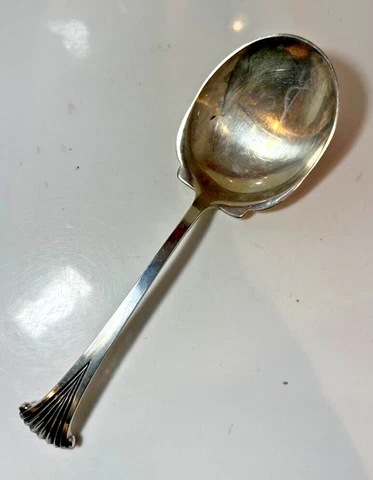 Vintage Onslow by Tuttle Sterling Silver Serving Spoon 8.5" Flatware Heirloom Cover