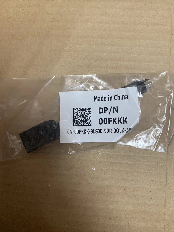 New Dell  CN-00FKKK 0FKKK Mini Display to Female Display Port Adapter - Image 1 of 1