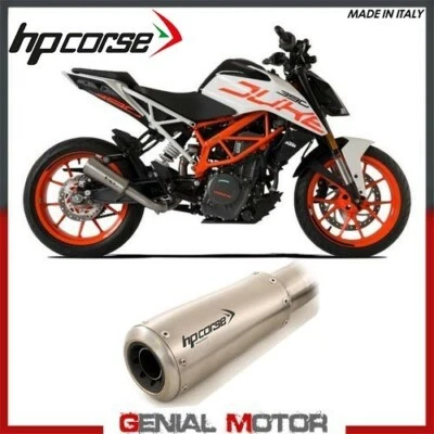 Tubo De Escape Hp Corse Gp07 Satin para KTM Duke 390 2018 18 - Imagen 1 de 4
