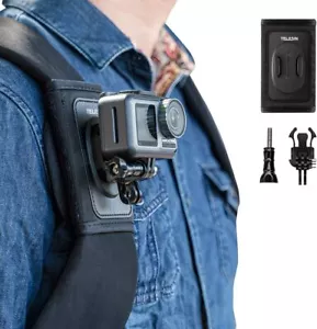 TELESIN Backpack Mount Clip Bag Belt Shoulder Strap Holder for GoPro Hero 13 Go - Picture 1 of 6