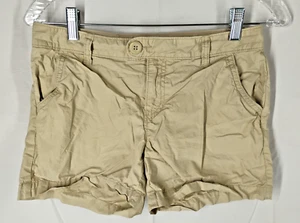 Old Navy Girls Sz 16 Adjustable Waist Khaki Shorts Pockets - Picture 1 of 10