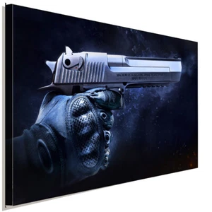 CS GO Counter Strike Deagle Leinwandbild  AK ART Kunstdruck Wanddeko Wandbild - Bild 1 von 5