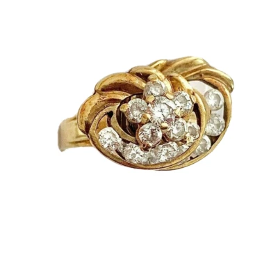 10K Yellow Gold  Ring Size 6.75 - Image 1 of 3