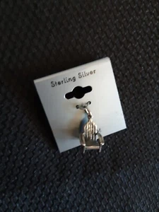 Sterling Silver Charm Beach Chair Charm New - Picture 1 of 2