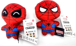 2 Spider-Man Plush Mattel 4 in Stuffed Marvel MoodiVerse Series 1 Emotion Grumpy - Picture 1 of 4