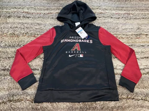 Nike Therma-Fit MLB Arizona Diamondbacks Hoodie Sweatshirt Womens M Medium $80 Cover