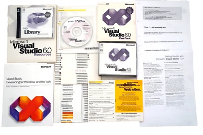 Microsoft Visual Studio Enterprise 6.0 6 Windows 95 ~ 11 Retail 10 CD's KEY #2 - Image 1 of 4