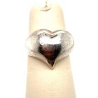 Vtg Estate Sterling Silver Heart Shaped Size 6 Ring! 16 