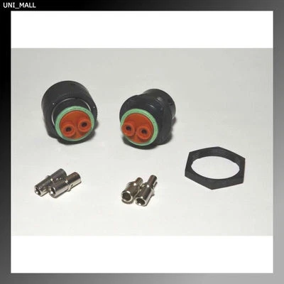 Deutsch HDP20 2-pin Genuine Bulkhead Connector Kit, 4AWG Contacts with RING, USA - Image 1 of 4