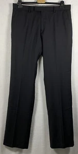 Pantalones de vestir para hombre United Colors of Benetton negros EUR 50 EE. UU. 34/34 frente plano - Imagen 1 de 8