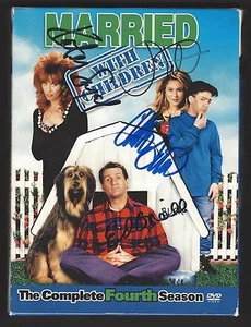 MARRIED WITH CHILDREN box set 4TH SEASON AUTOGRAPHED BY ALL 4 CAST MEMBERS COA - Picture 1 of 6