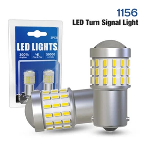 Luz LED intermitente 2 piezas 1156 7506 Canbus blanca sin hiper flash sin errores - Imagen 1 de 8