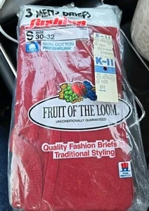 Slip alla moda uomo vintage anni '80 Fruit Of The Loom biancheria intima piccola, OO - Foto 1 di 3