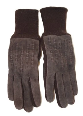 Thinsulate Leather Knit Gloves Size A Thermal Insulation Womens - Image 1 of 4