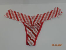 Victoria's Secret 3 Striped Thong Panty One Size Fits All Small Medium Large XL