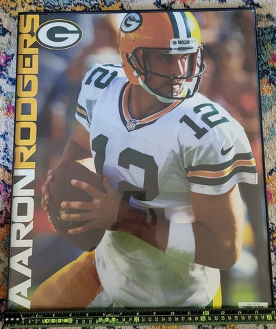 TRENDS Aaron Rodgers Green Bay Packers Framed 16x20 poster Football Quarterback Cover