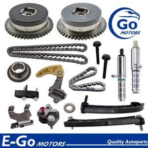 Timing Chain Kit Camshaft Phaser Solenoid Fit Cadillac GMC ATS Canyon Acadia 2.5 - Picture 1 of 9