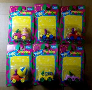 Juego de 6 vehículos diecast de dinosaurios Barney 1993 de Child Dimension - Imagen 1 de 10