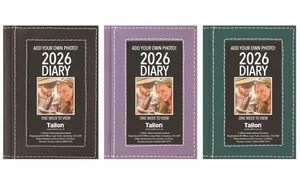 2026 Diary Pocket Size Picture Frame Week to View Add Your Own Photo Cover - Picture 1 of 9