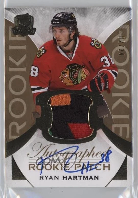 2015 Upper Deck The Cup Gold Foil /24 Ryan Hartman #186 RPA Rookie Patch Auto RC - Image 1 of 2