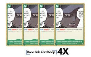 4X One Piece The Weak Do Not Have the Right to Choose They Die OP10-040 Playset - Picture 1 of 2