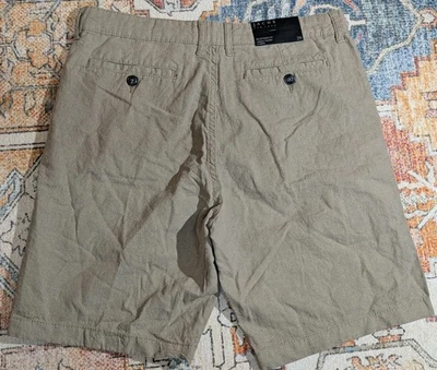 JACHS New York Chino Shorts Men's 29 Linen Blend Bleecker Fit Casually Tailored - Image 1 of 4