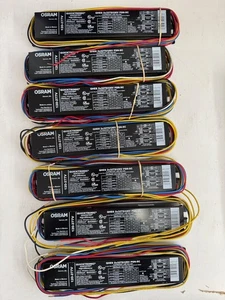7 Pieces SYLVANIA QHES2x32T8/UNV PSN-SC Step-Switch Ballast Two 32WT8 120/277V - Picture 1 of 3