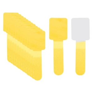 40PCS Self Adhesive Cable Ties, Cable Cord Organizer for Appliances Yellow - Afbeelding 1 van 5