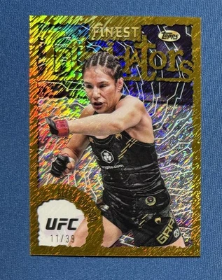 2024 Topps Finest UFC Alexa Grasso Gold Shimmer Refractor 11/39 Intimidators #2 - Image 1 of 2
