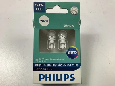 Philips 194WLED Ultinon LED Matrícula Lámpara Bombilla 194 - PACK DE 2 Foto 1 de 4