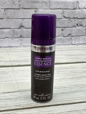 Covergirl Simply Ageless Skin Perfector Essence Foundation #80 Deep NEW - Image 1 of 3