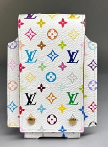 Auth LOUIS VUITTON  iPod Nano Case M60014 Monogram MultiColor Leather from Japan - Picture 1 of 12