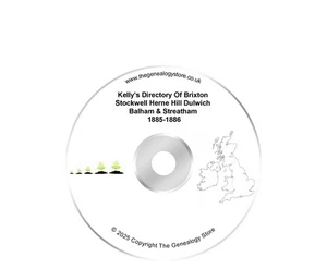 Kelly's Directory Of Brixton Stockwell Herne Hill Dulwich Balham 1885-1886 - Picture 1 of 1