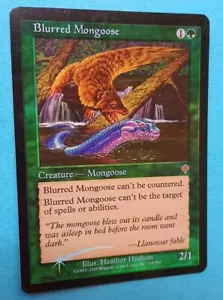 Magic the Gathering MTG Invasion FOIL BLURRED MONGOOSE LP/EX R 2000 Nice! - Picture 1 of 5