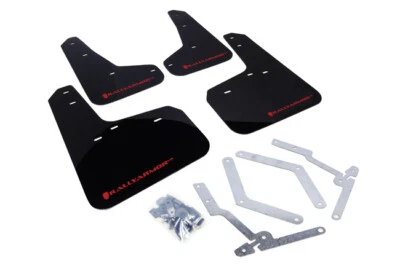 Rally Armor Mud flaps Black Flap Red Logo For Ford Focus ST MK3 / RS 12-19 MK3 - Image 1 of 4