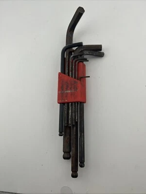 Bondhus 9 Pieces Black 1.5mm-10mm Metric Ball End Hex Made In The Usa 1989 - Image 1 of 4