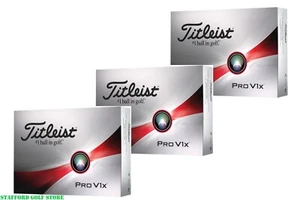 Pro V1x 2023 Titleist Golf Balls – White 3 Dozen – Greenside Spin & Control - Picture 1 of 4