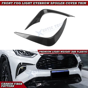 Exterior Front Fog Light Cover Trim Eyebrow Spoiler For Toyota Highlander 2020+ - Bild 1 von 15