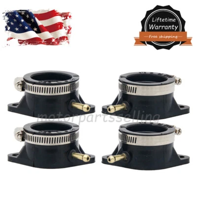 4pcs Carburetor Intake Manifold Boots Carb for Kawasaki 1000 LTD Z1 KZ900 KZ1000 - Image 1 of 4