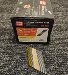 (QTY 2000) Grip Rite GRSP10D 3" x 0,120" 30° sortierte Rahmennägel Pro Pack - Bild 1 von 9