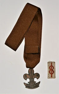 MEDAILLE für gute Dienste Pfadfinder Auszeichnung braun Halsband Pfadfinder Kanadas Knoten Abzeichen - Bild 1 von 5