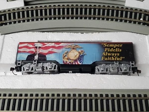 UNUSED Marine Corp Semper Fidelis Bachmann Model Train Powered Box Car HO - Picture 1 of 3