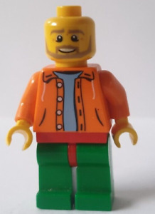Orange jacket lego man