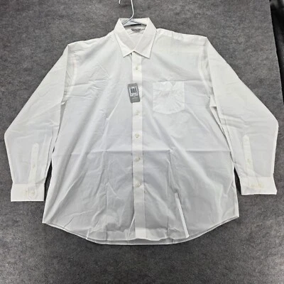 Jockey Shirt Mens XL Button Up Long Sleeve White - Image 1 of 4
