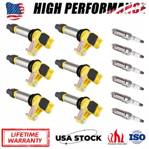 6* Ignition Coil & 6* Iridium Spark Plug Kit For Cadillac GMC Chevy Buick UF569 - Picture 1 of 13