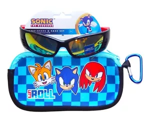 Sonic & Knuckles Sonnenbrille & Softcase Set 100 % UV schlagfest neu mit Etikett $ 20 - Bild 1 von 2
