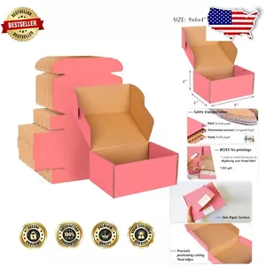 Fashionable 30 Pack Pink Corrugated Mailer Boxes - Ideal for Small Businesses - Picture 1 of 8